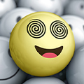 Lachendes Hypnoji zwischen Emojis