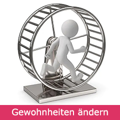 Ein Mann im Hamsterrad.